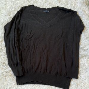 Black V-Neck Sweater